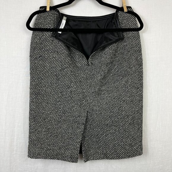 Calvin Klein Tweed Wool Blend Pencil Skirt Womens 4 Professional Punk Streetwear - Picture 6 of 12